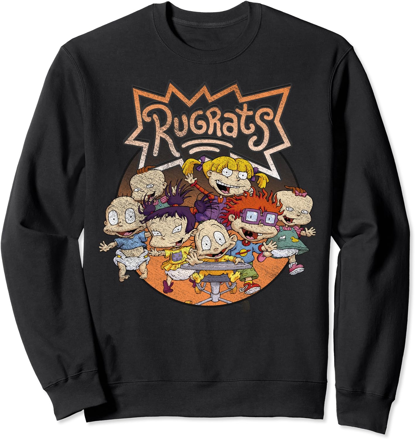 Nickelodeon Rugrats Distressed Group Shot Logo Sweatshirt – Rssel.com